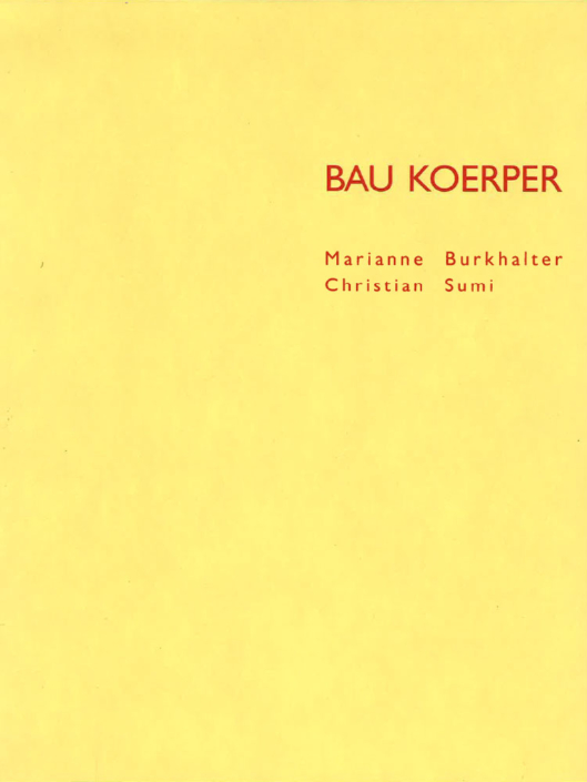 bau körper marianne burkhalter christian sumi